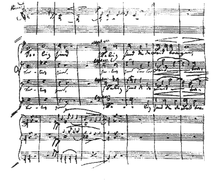 Brahms Requiem score